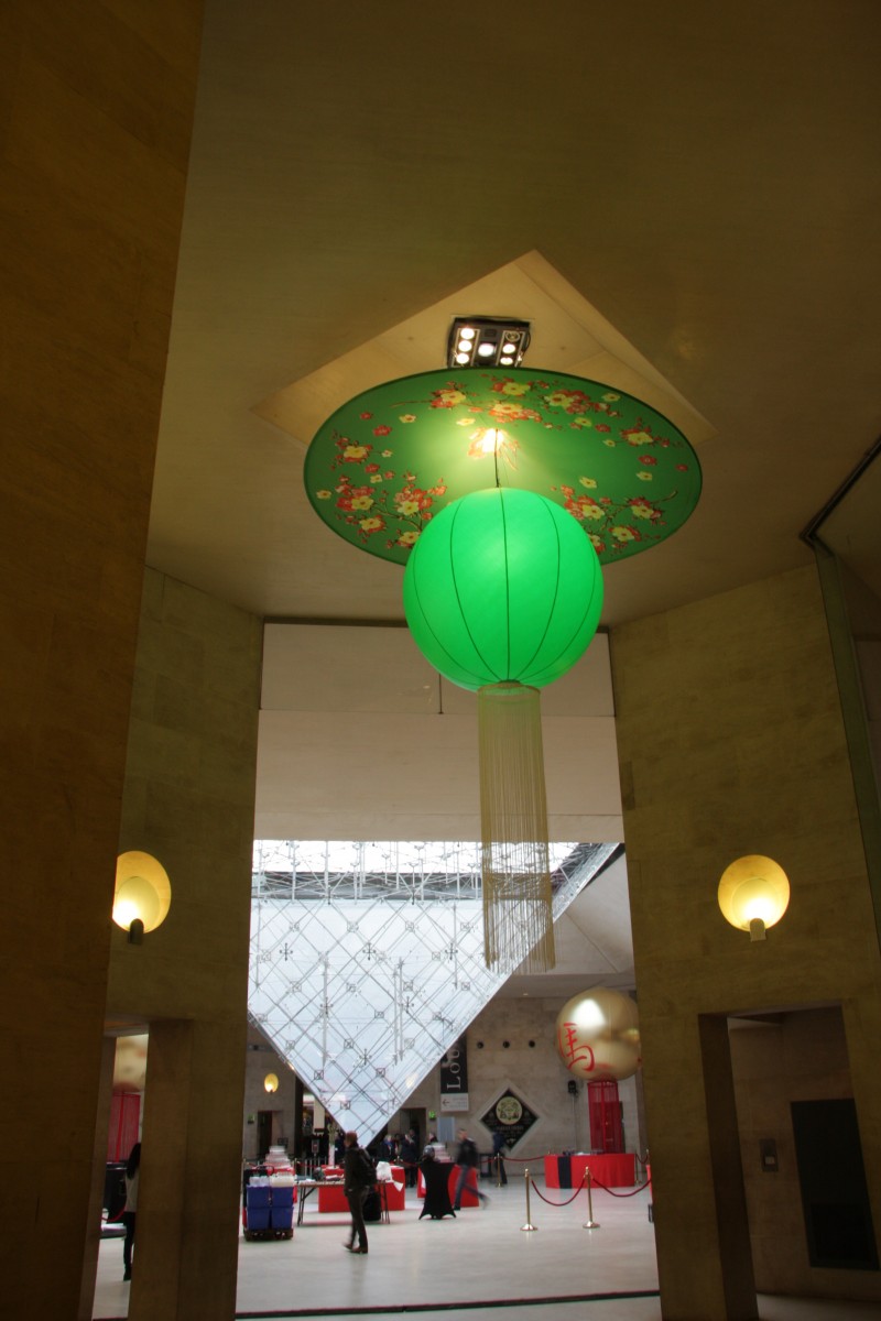 photo Scénographie Carrousel du Louvre Nouvel An Chinois vert